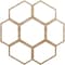 Ekena Millwork Florin Wood Fretwork Pierced Ceiling Medallion, Red Oak, 40"OD x 14 1/8"ID x 3/8"T CMWP40X40X0375FORO - alternate 1